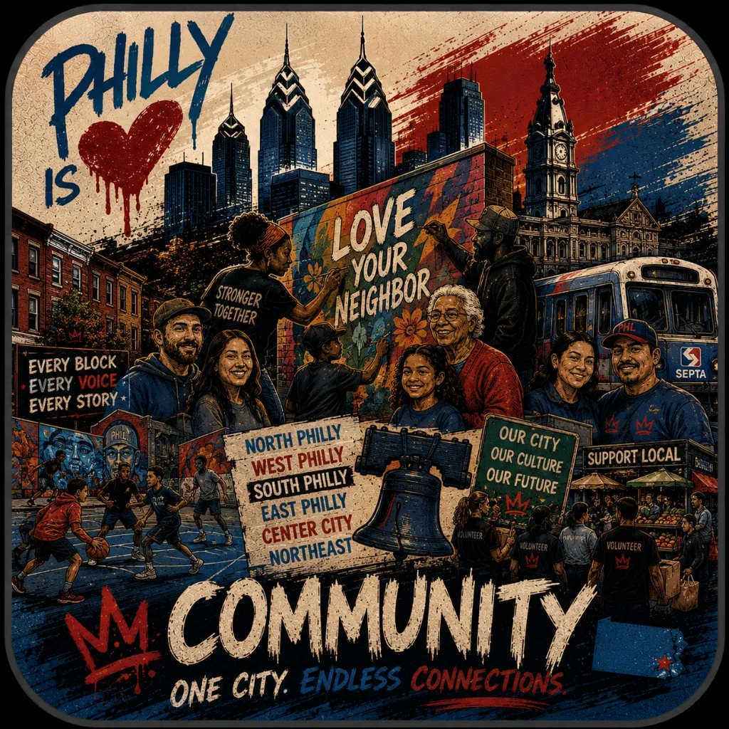 Philadelphia Is Love Community segment illustration